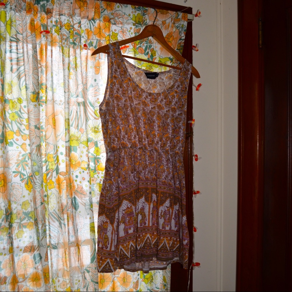 Minkpink Elephant Tapestry Dress size L